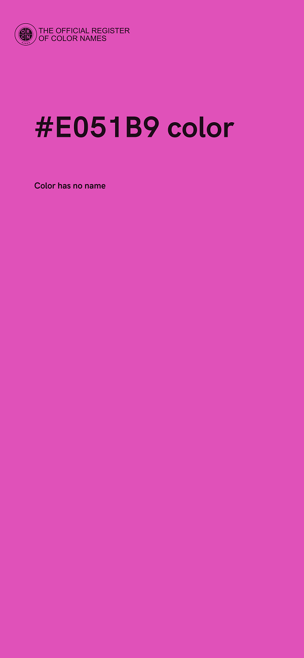 #E051B9 color image