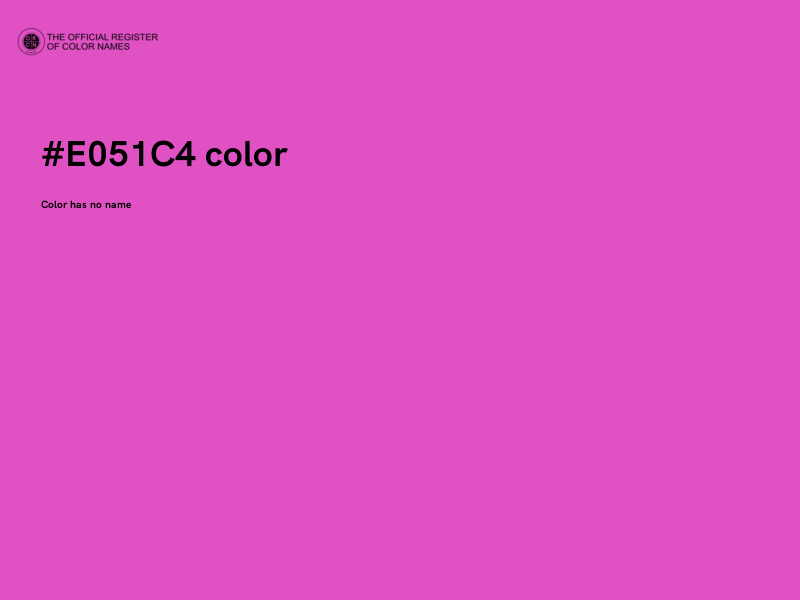 #E051C4 color image