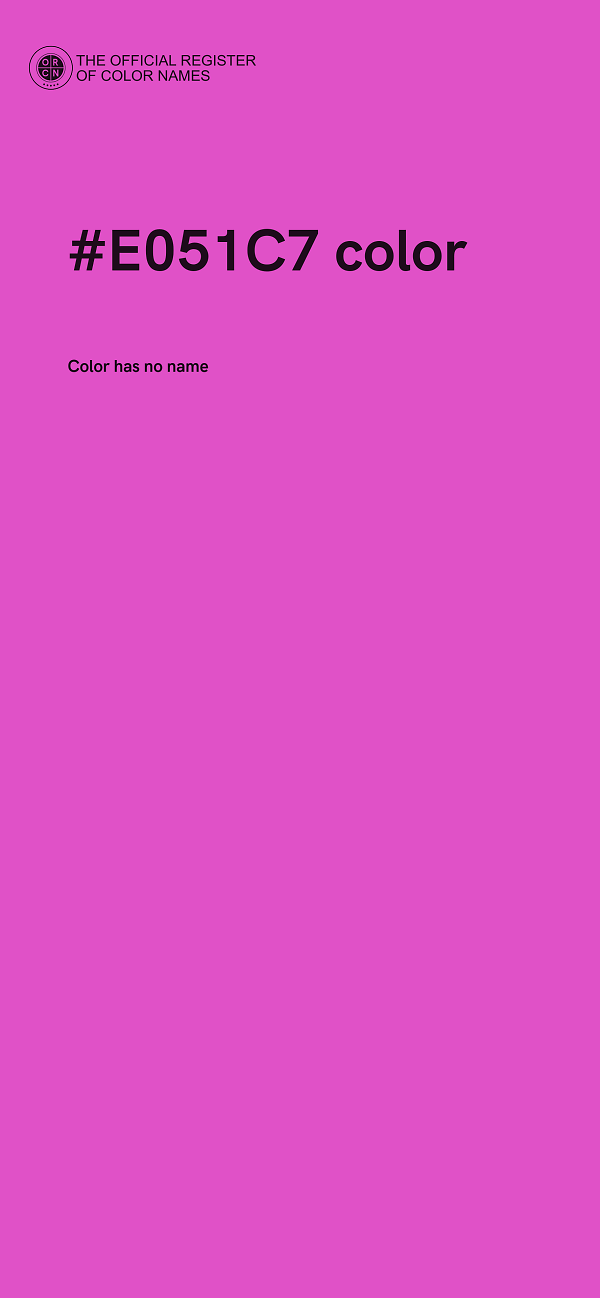 #E051C7 color image