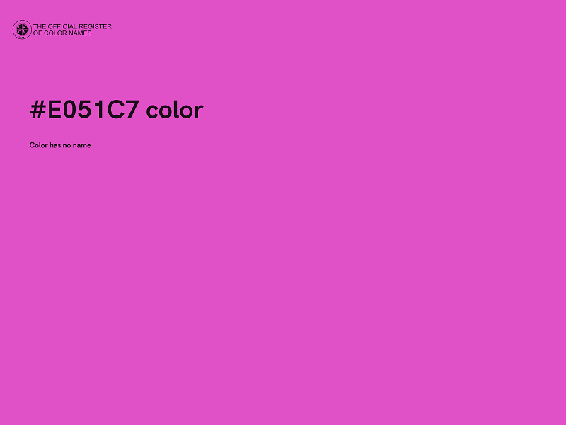 #E051C7 color image