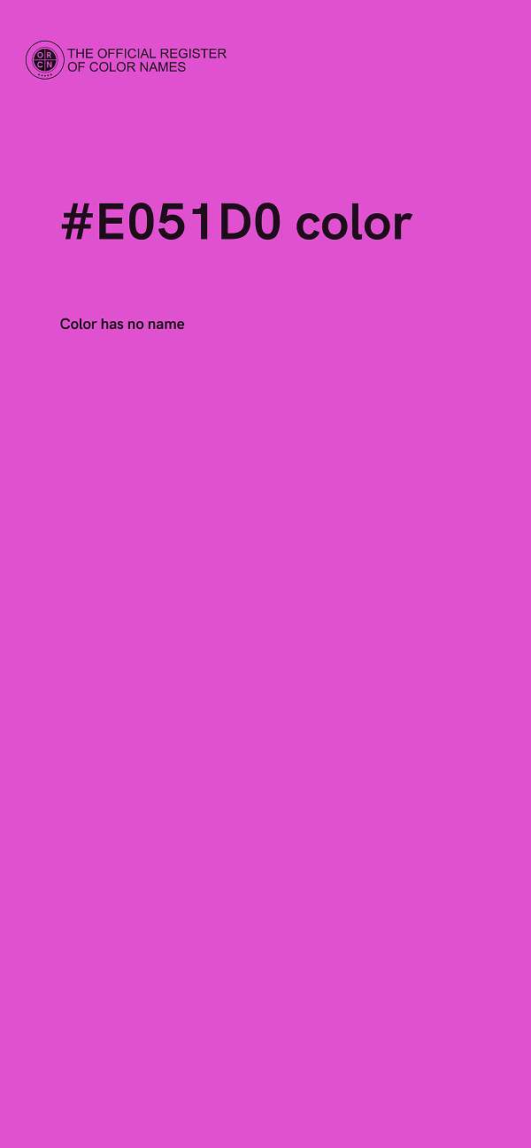 #E051D0 color image