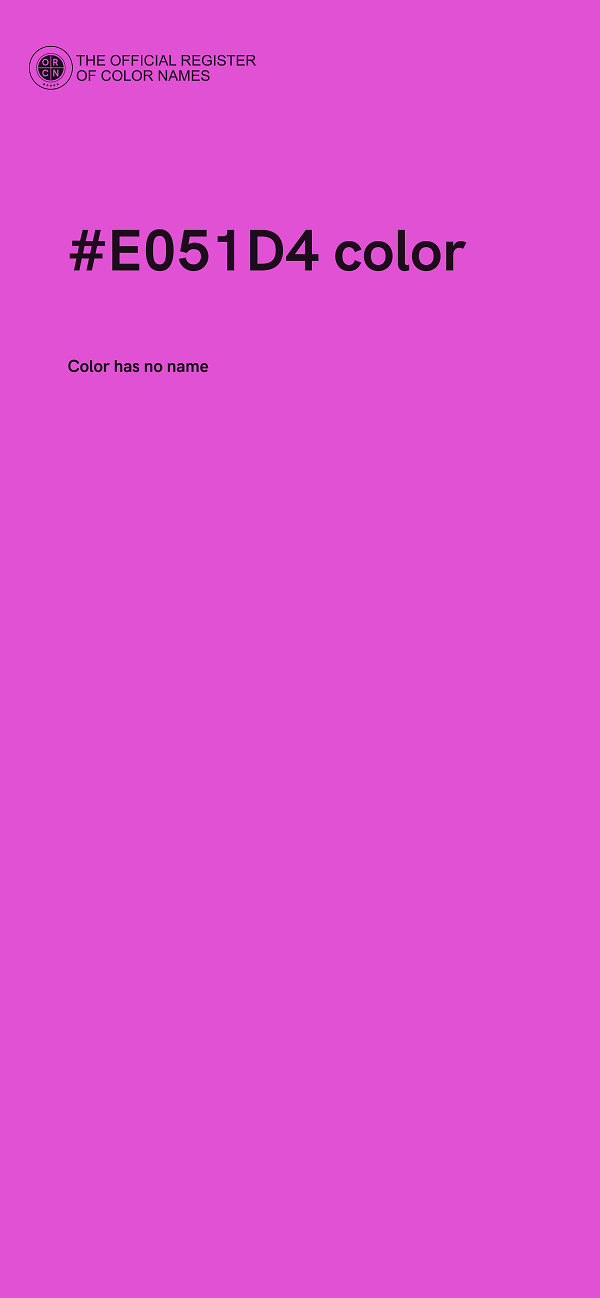 #E051D4 color image