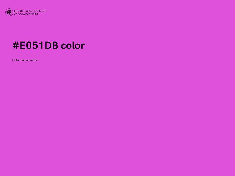 #E051DB color image