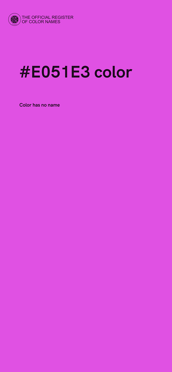 #E051E3 color image