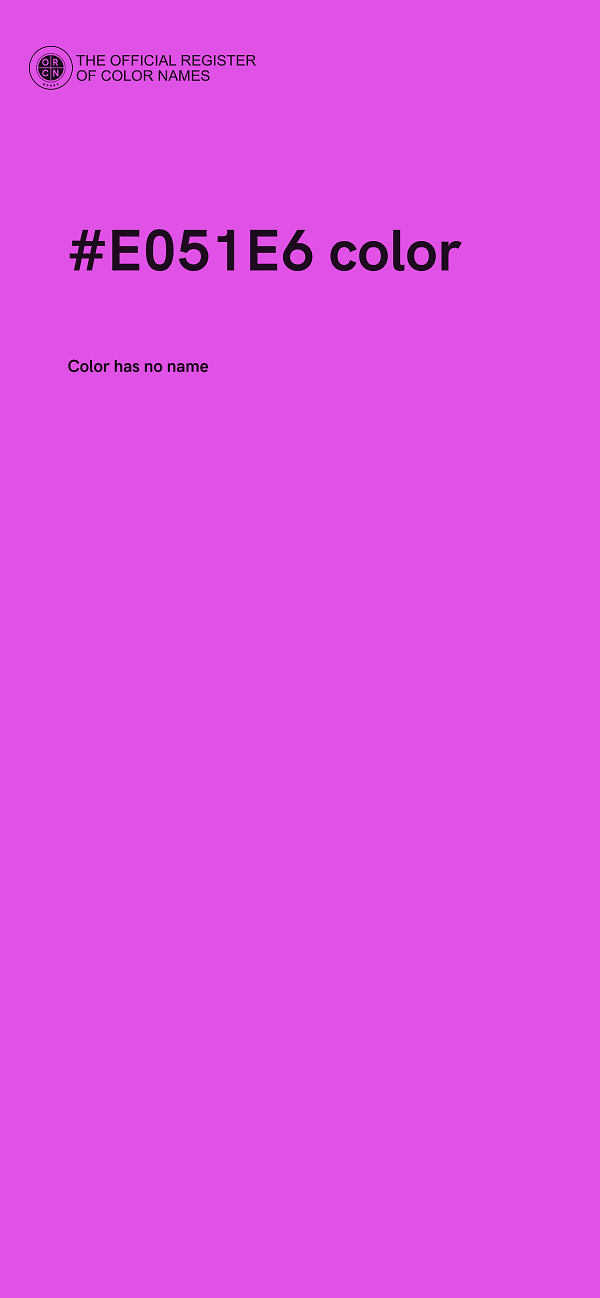 #E051E6 color image