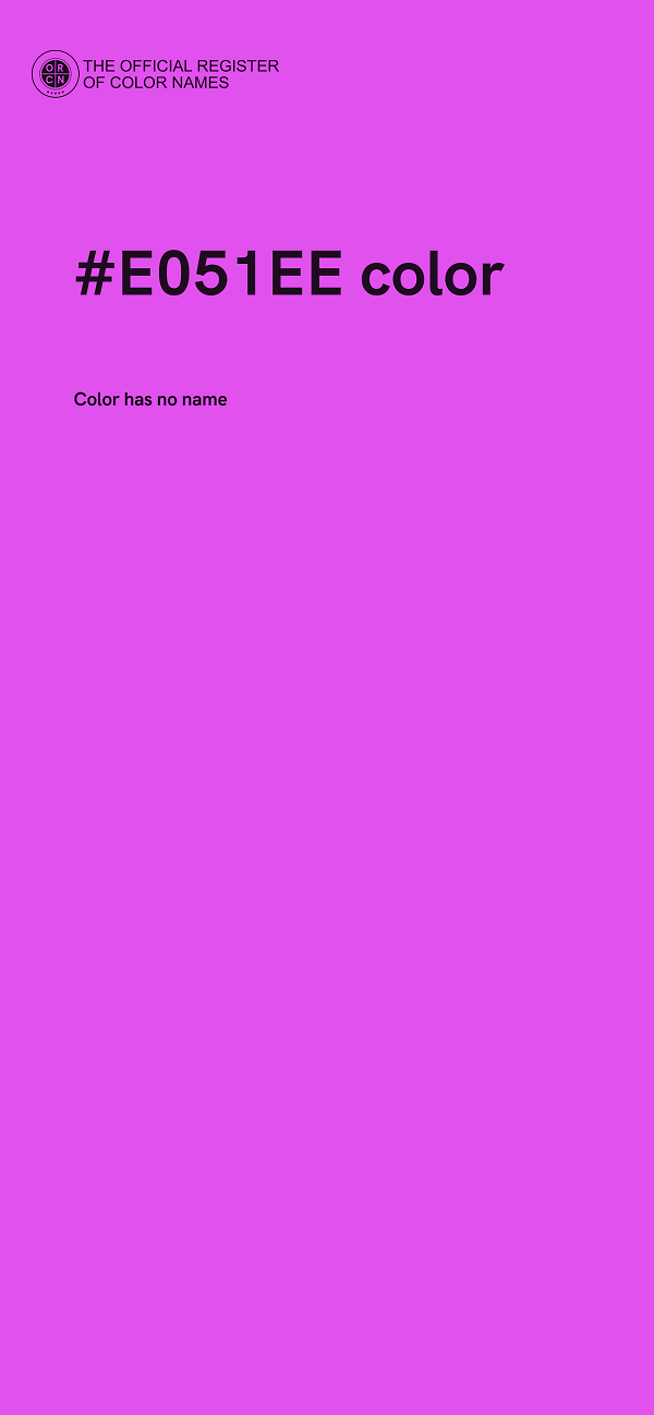 #E051EE color image