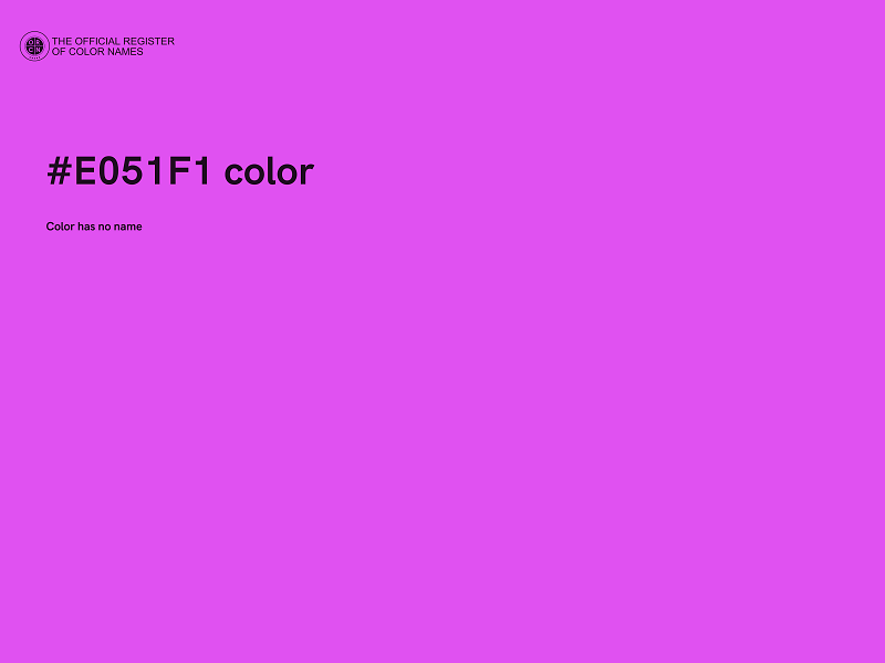 #E051F1 color image