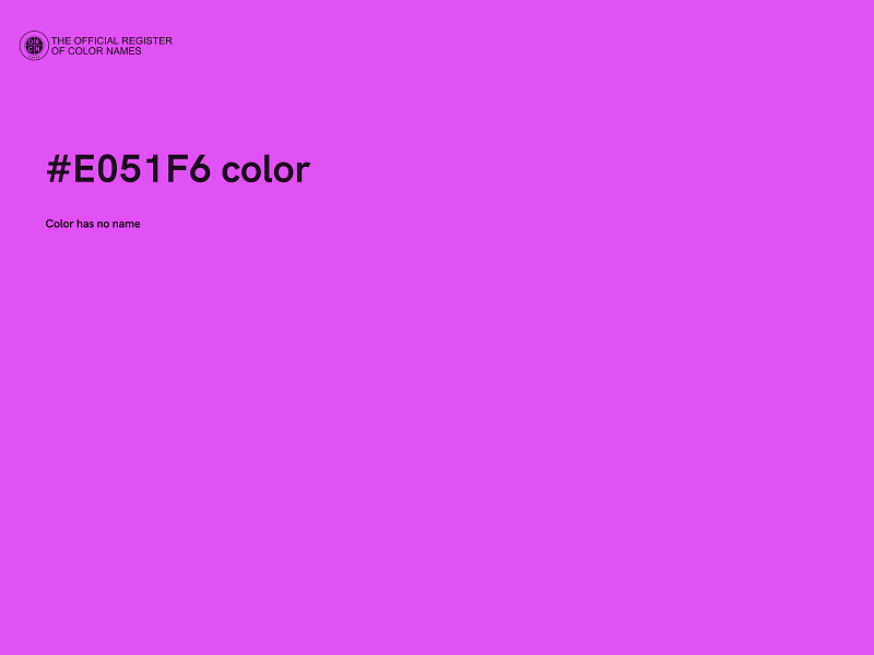 #E051F6 color image