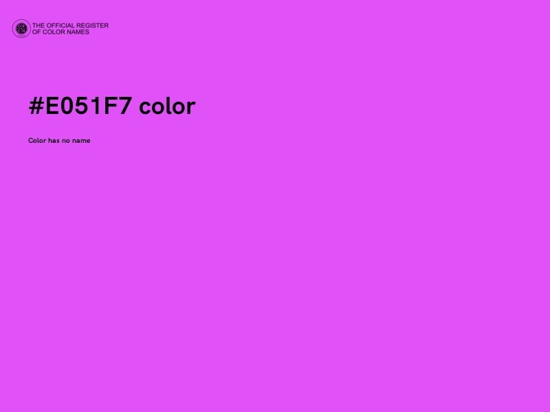 #E051F7 color image
