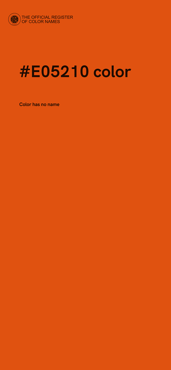 #E05210 color image