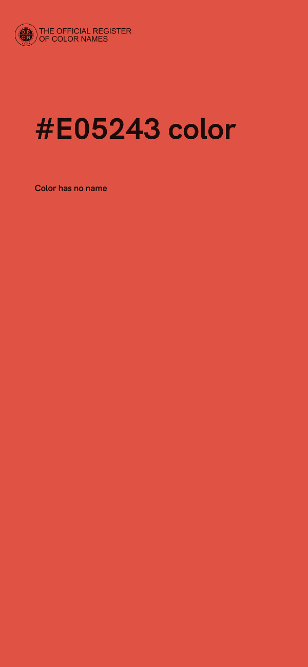 #E05243 color image