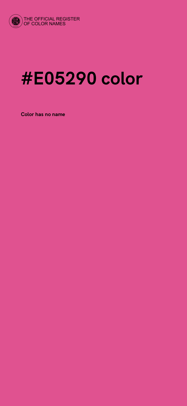 #E05290 color image