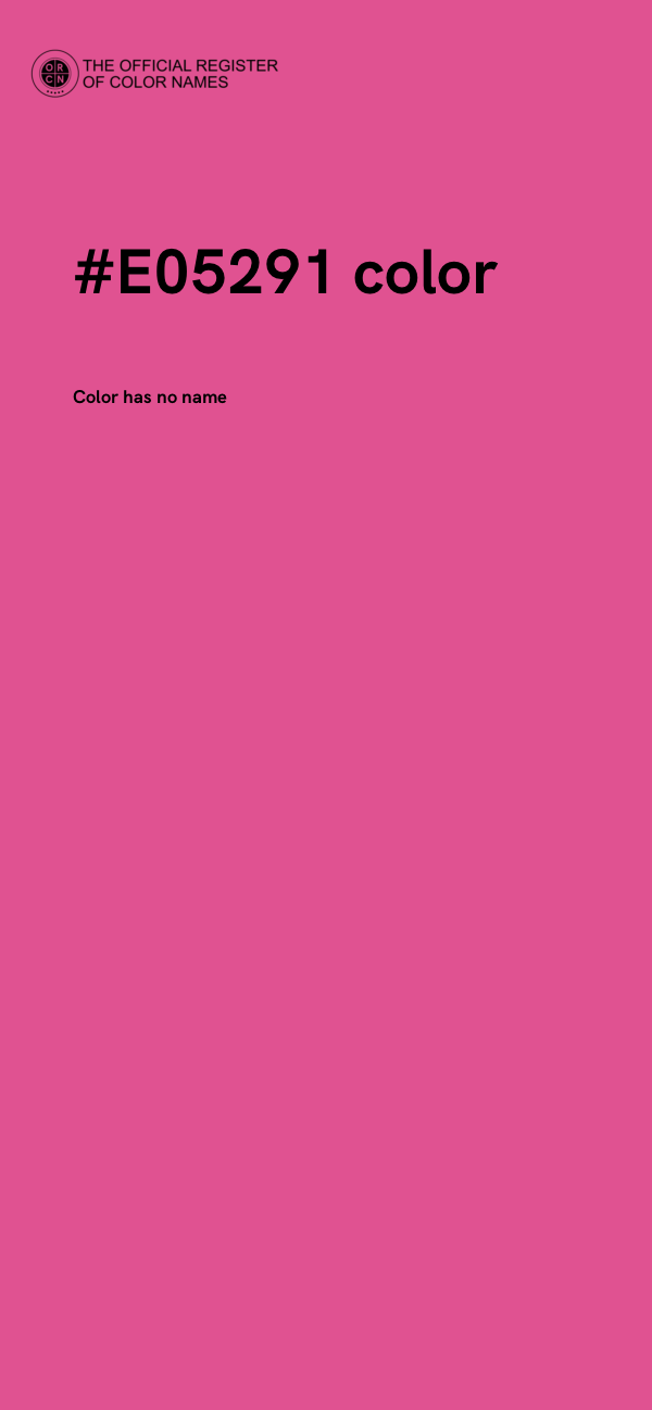 #E05291 color image