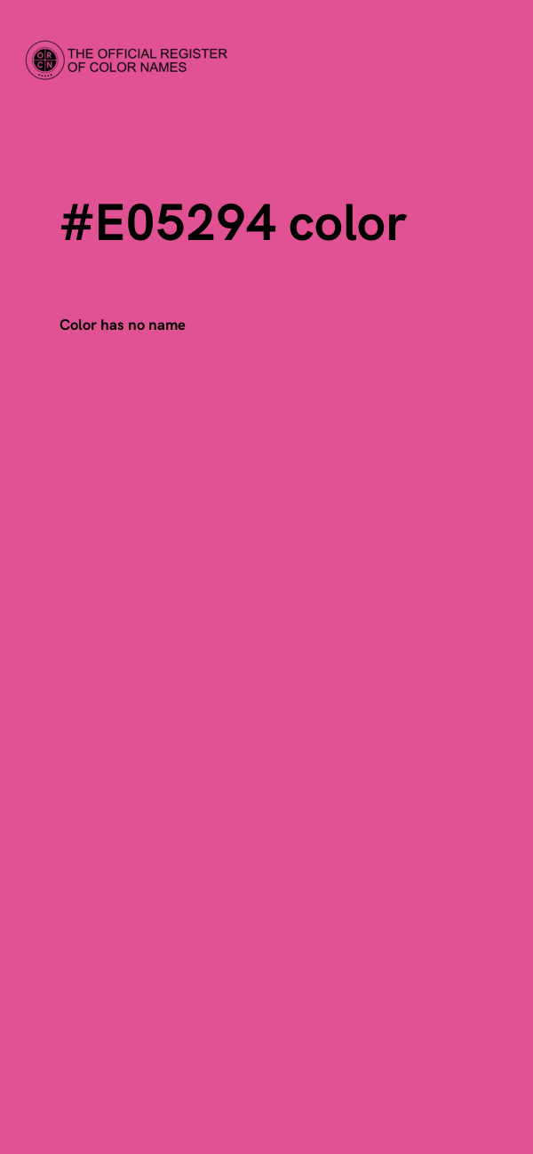 #E05294 color image