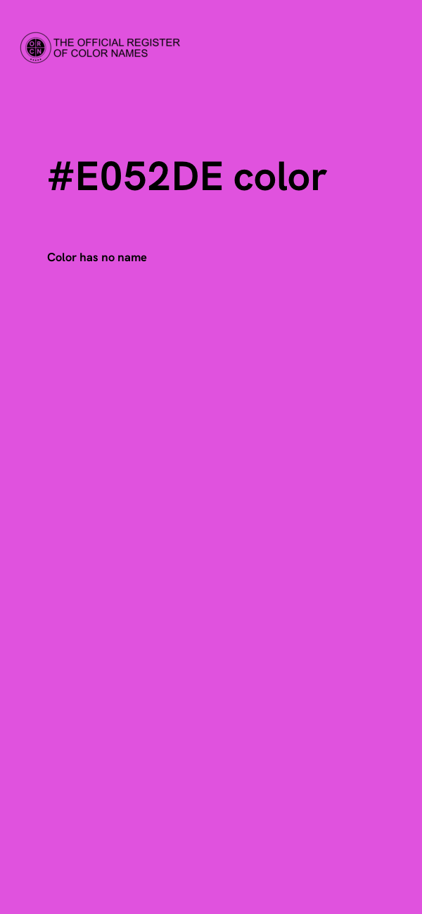 #E052DE color image