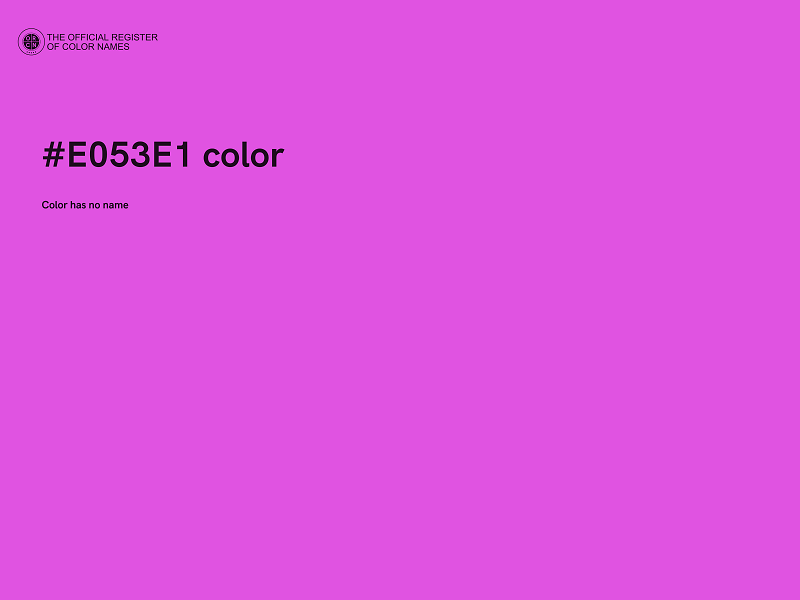 #E053E1 color image