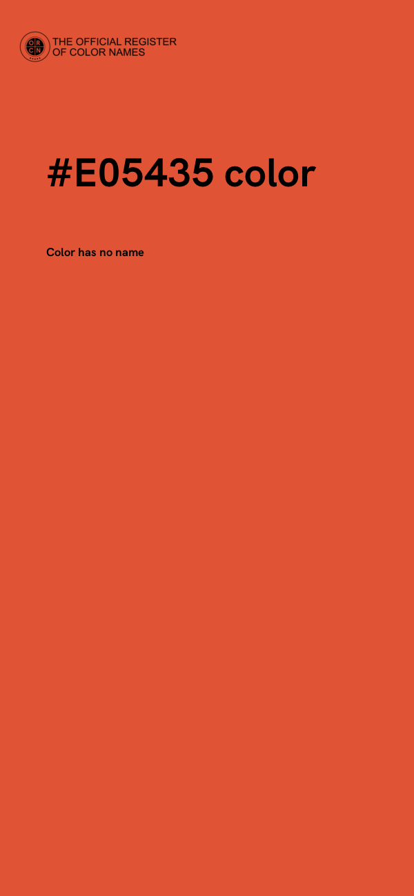 #E05435 color image