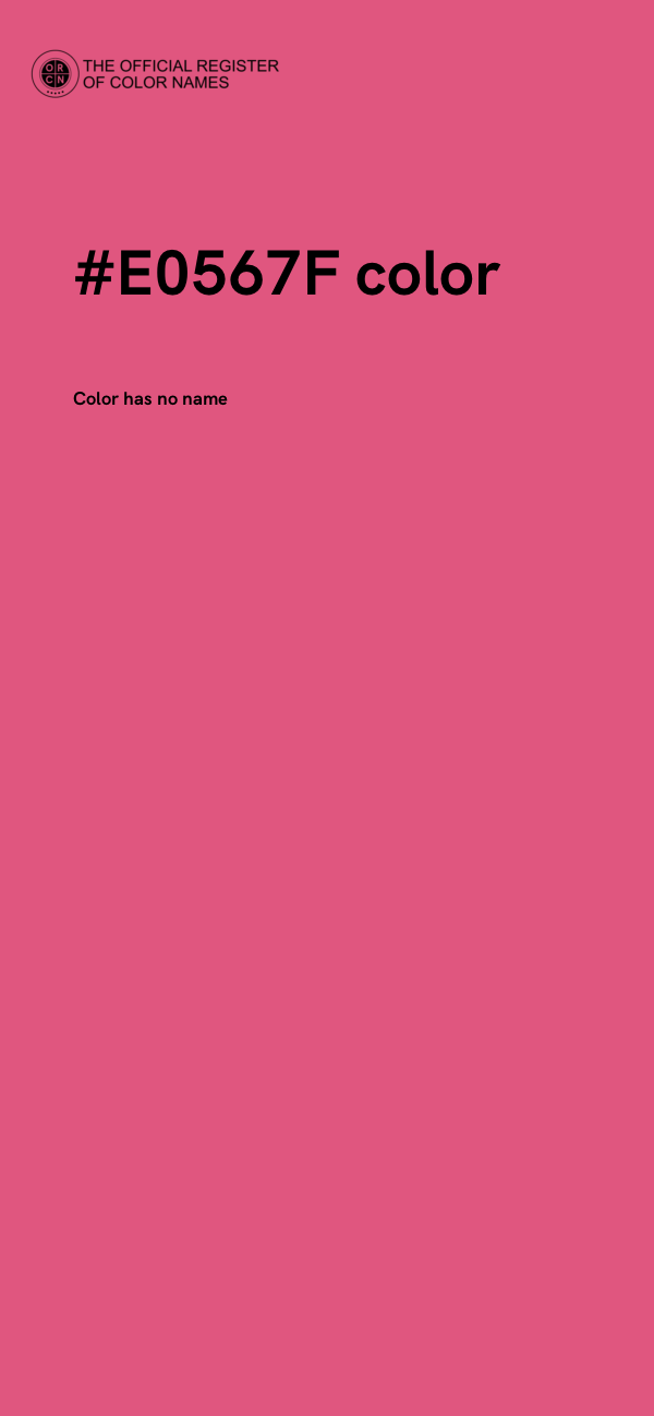 #E0567F color image