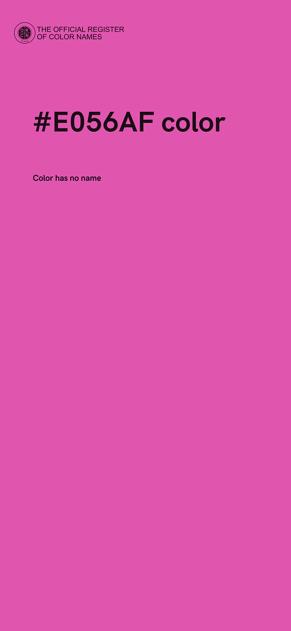 #E056AF color image