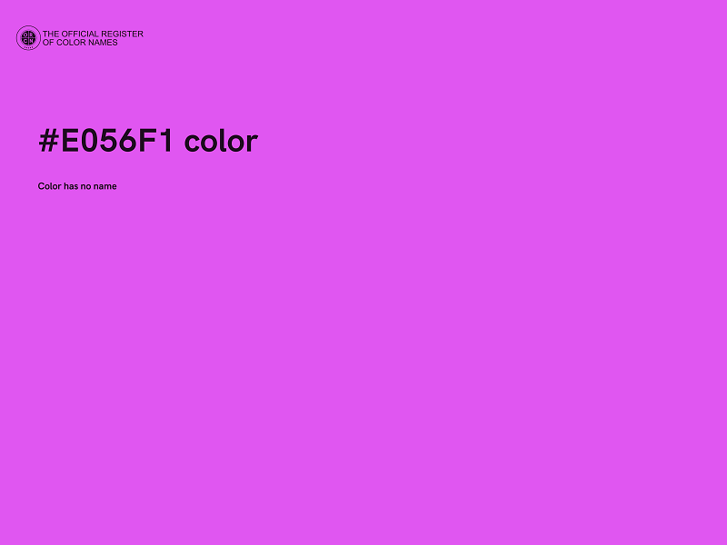 #E056F1 color image