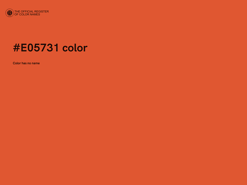 #E05731 color image