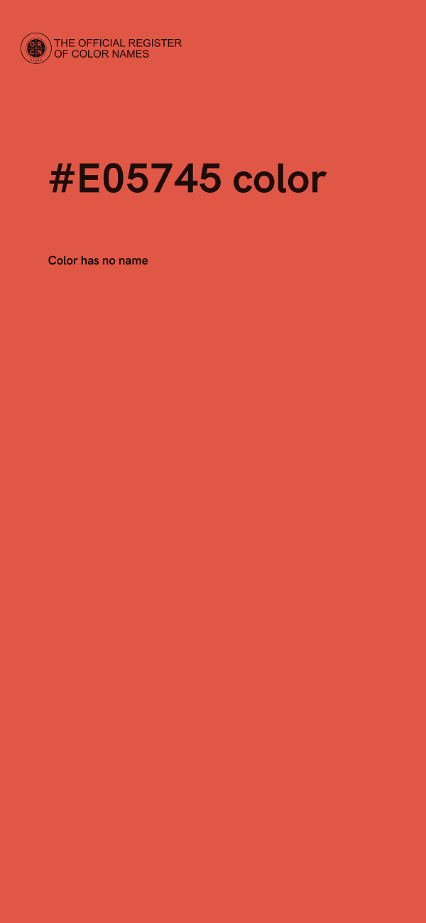#E05745 color image