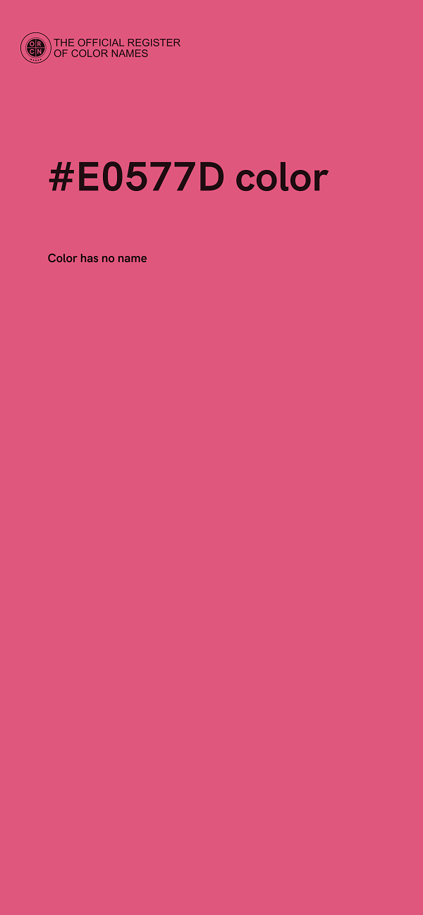 #E0577D color image