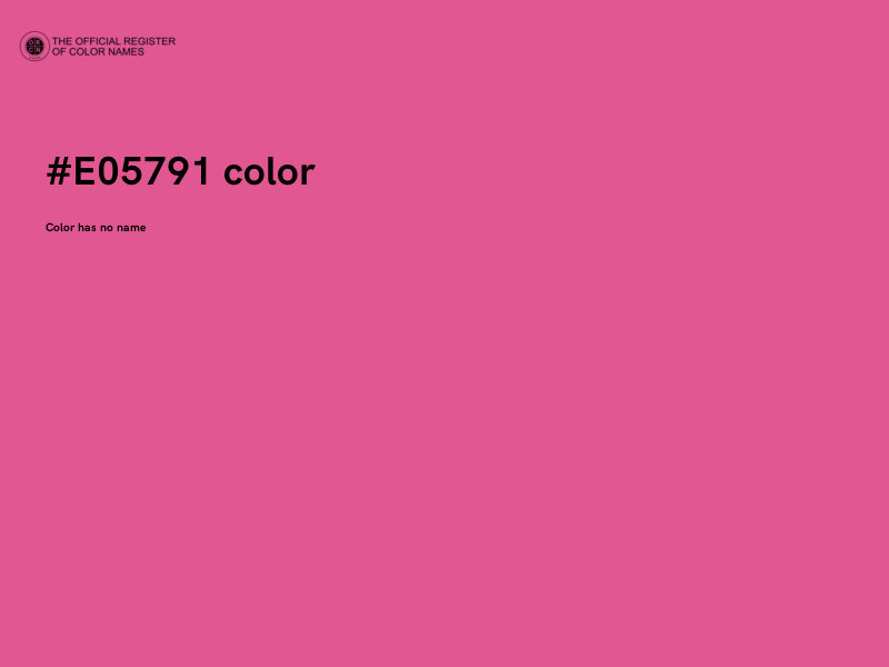 #E05791 color image