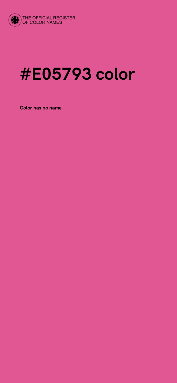 #E05793 color image
