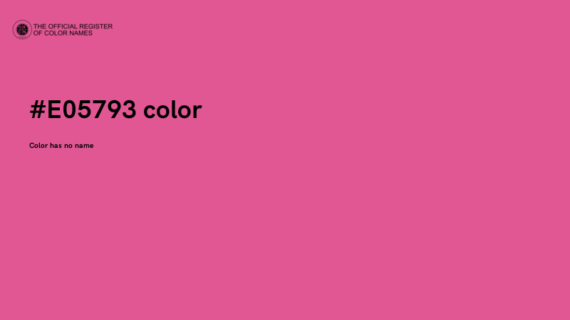 #E05793 color image