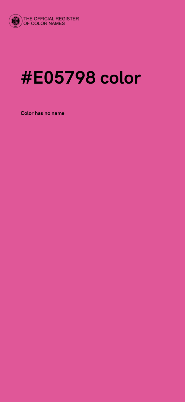 #E05798 color image