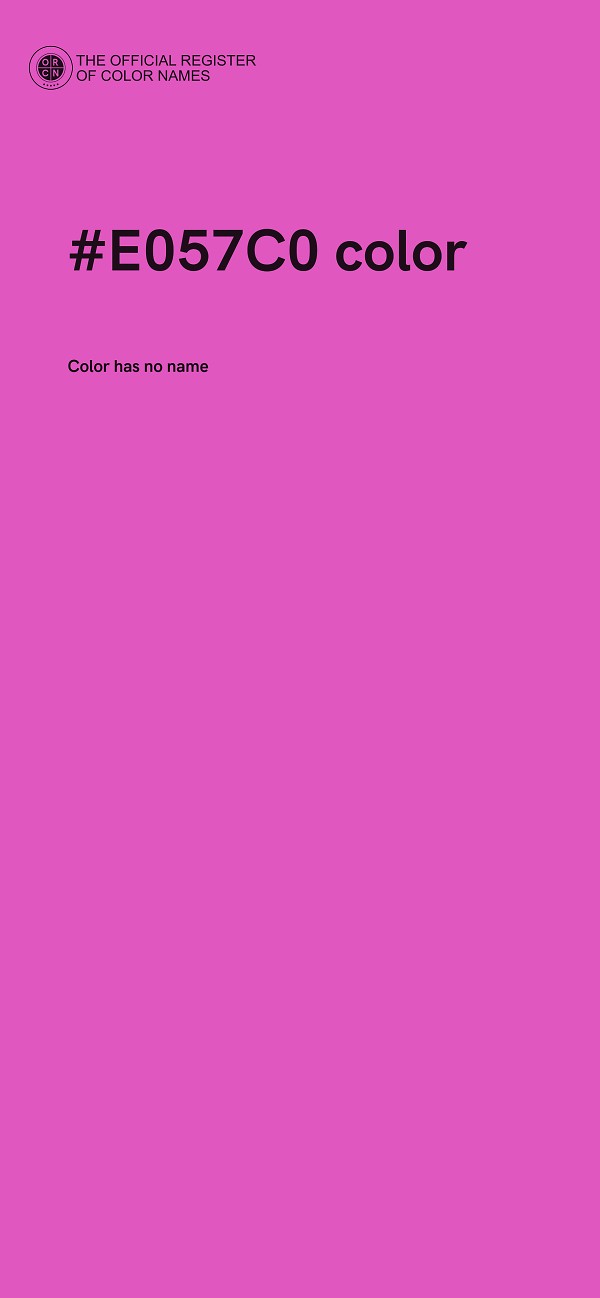 #E057C0 color image