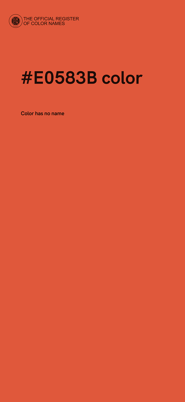 #E0583B color image