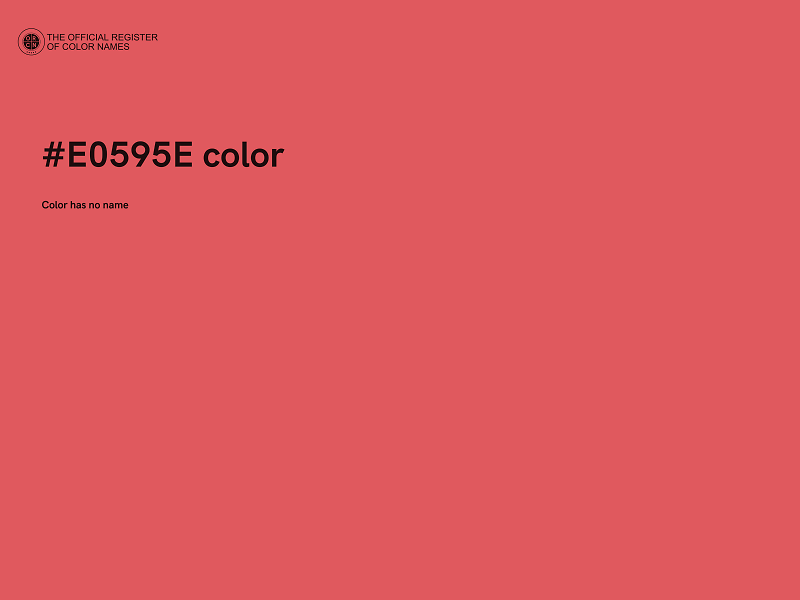 #E0595E color image