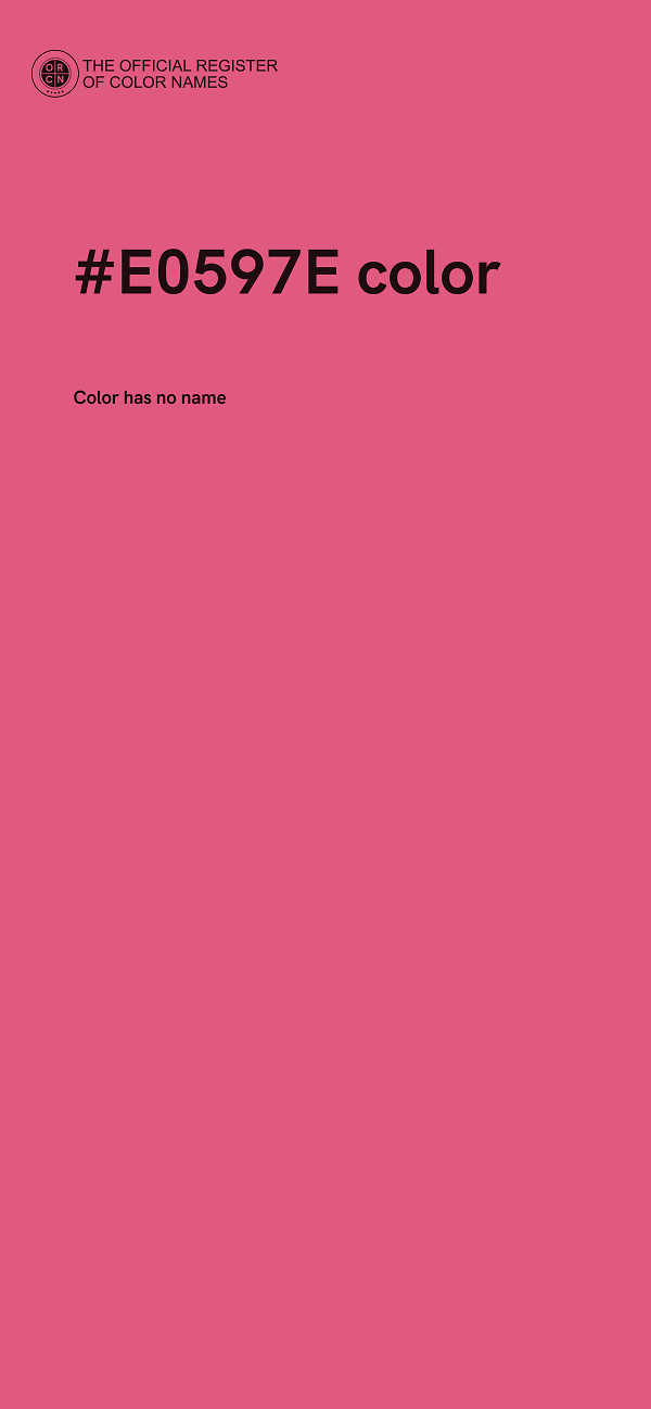 #E0597E color image