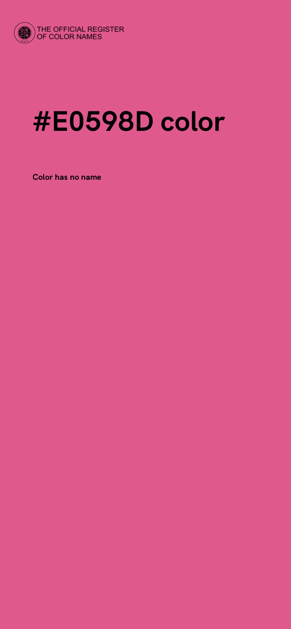 #E0598D color image