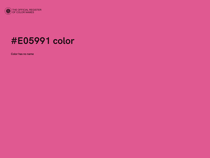 #E05991 color image