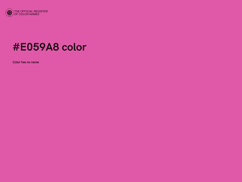 #E059A8 color image