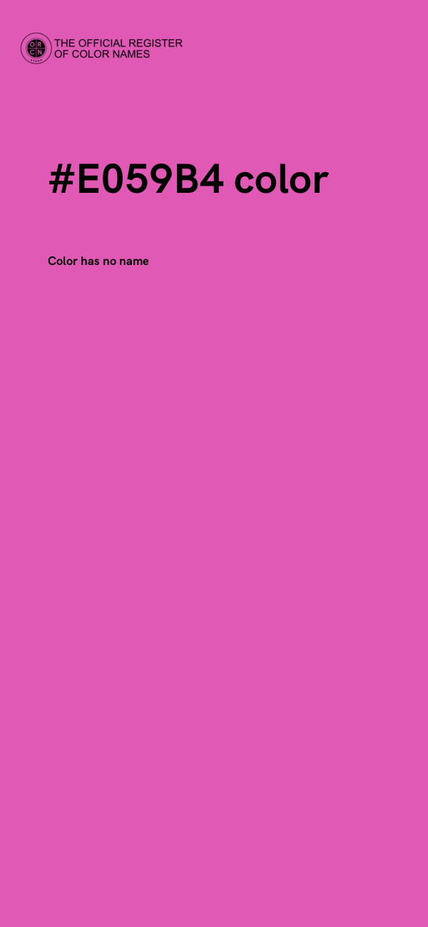 #E059B4 color image