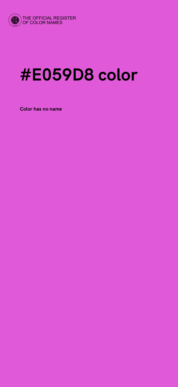 #E059D8 color image