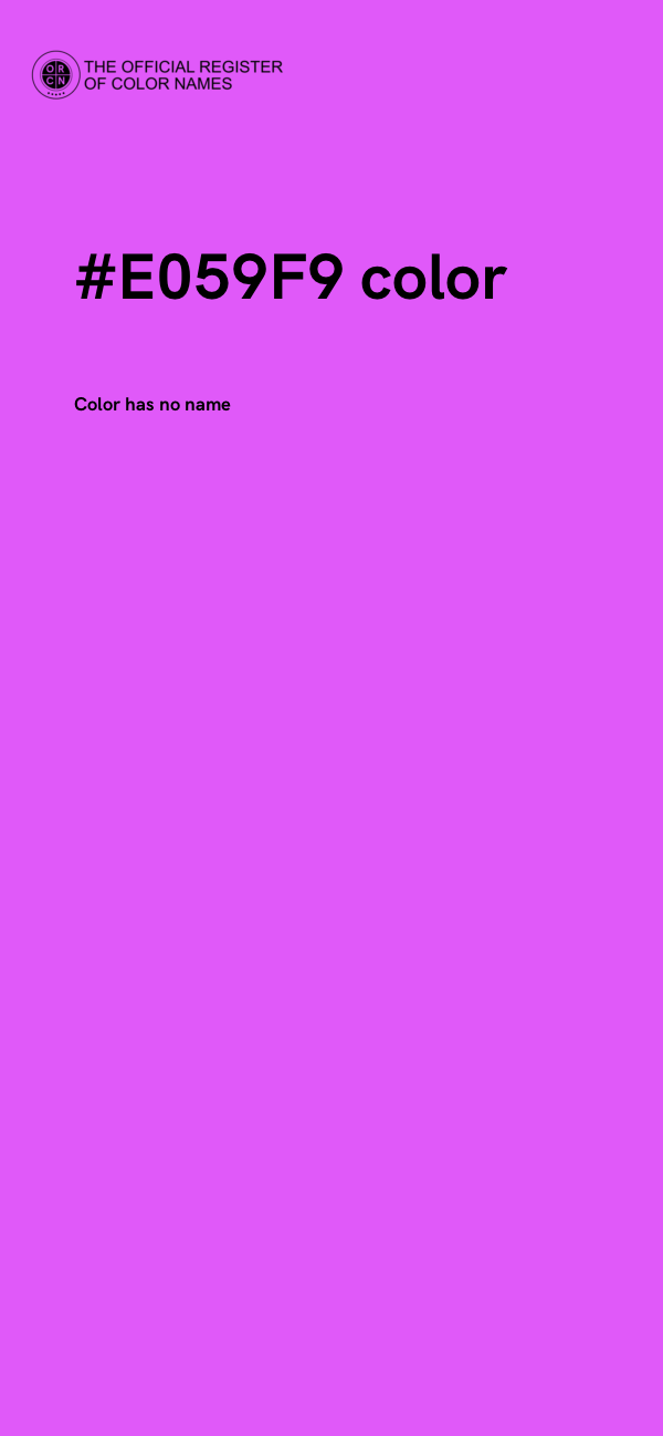 #E059F9 color image