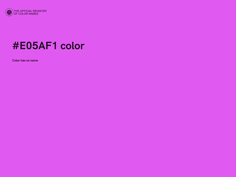 #E05AF1 color image