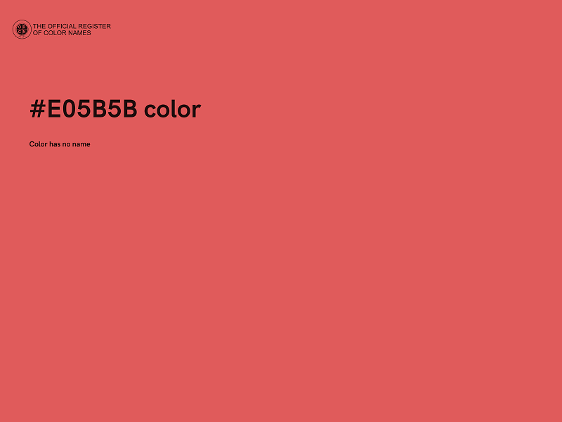 #E05B5B color image