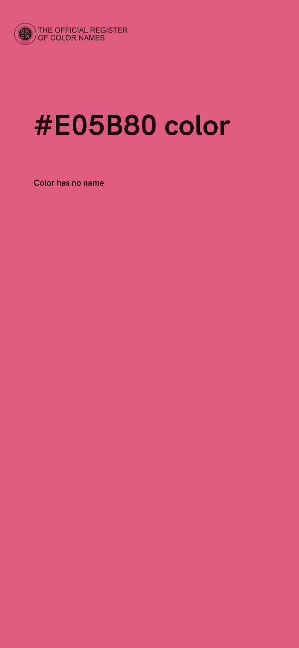 #E05B80 color image