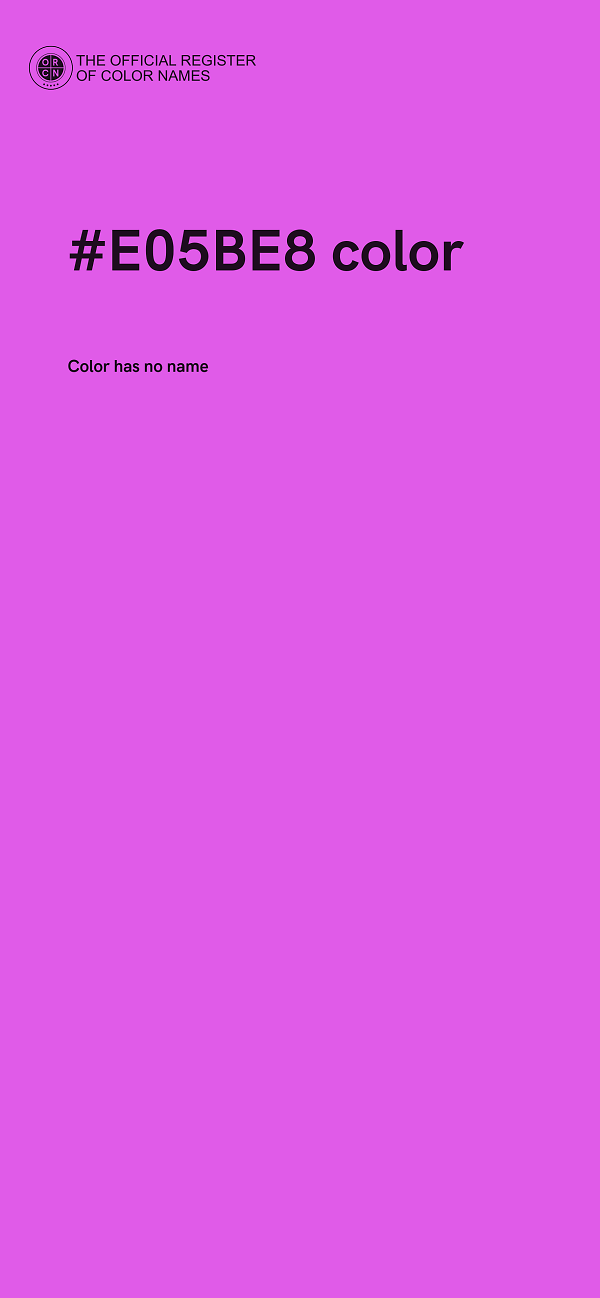 #E05BE8 color image