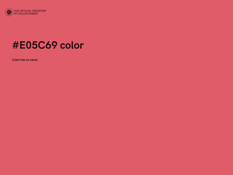 #E05C69 color image