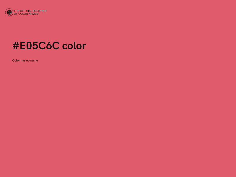 #E05C6C color image