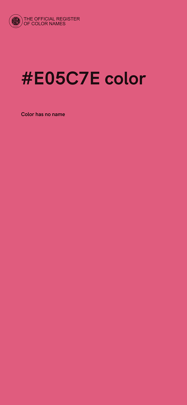 #E05C7E color image