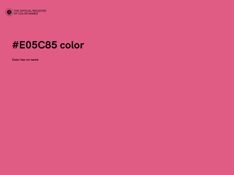 #E05C85 color image