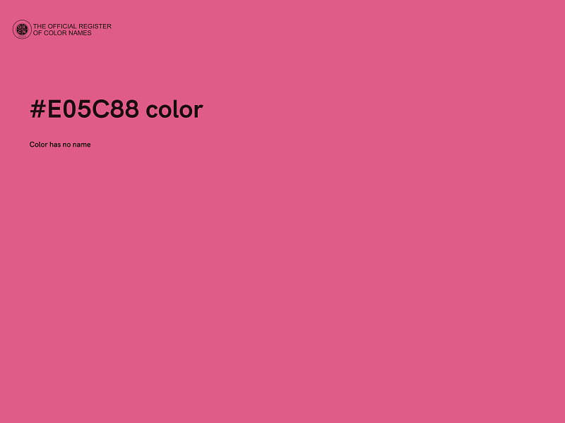 #E05C88 color image